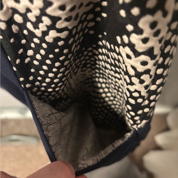 Lela Rose Wool Knee-length dress size 8 navy and black - Picture 8 of 8